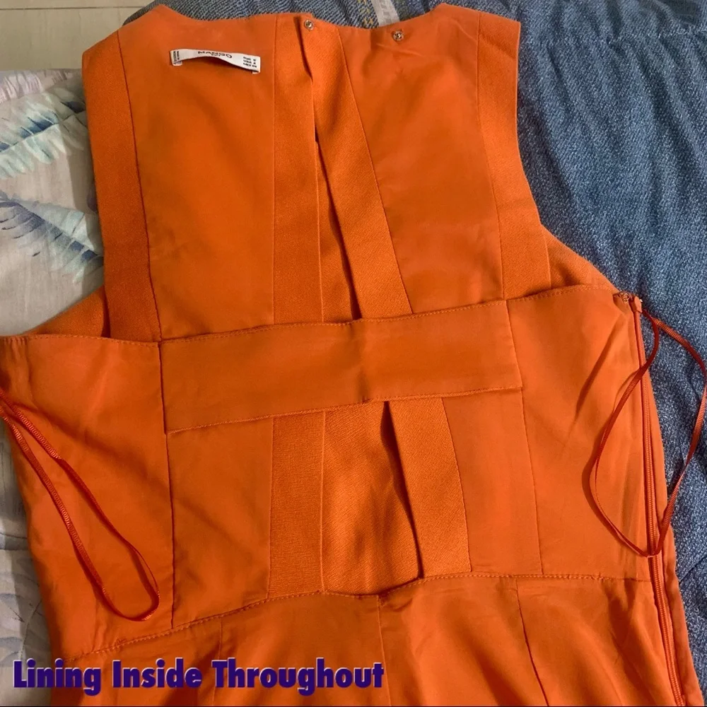 🤩 MANGO Dress in Dull Orange Colour 🍊 - Picture 11 of 14